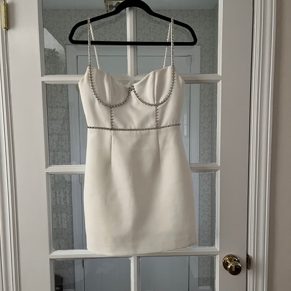 Self-portrait diamante bodice white dress (bridal wedding)